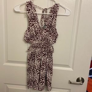 Snake print romper